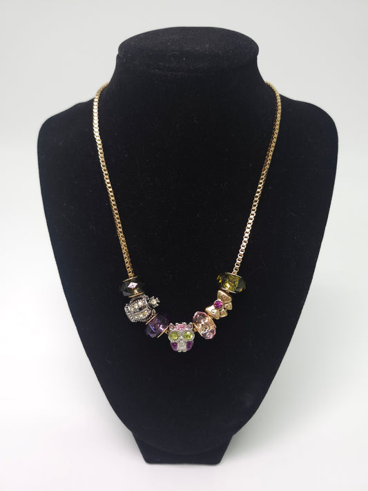 *Y2K* Betsey Johnson Statement Charm Necklace IOB NWT
