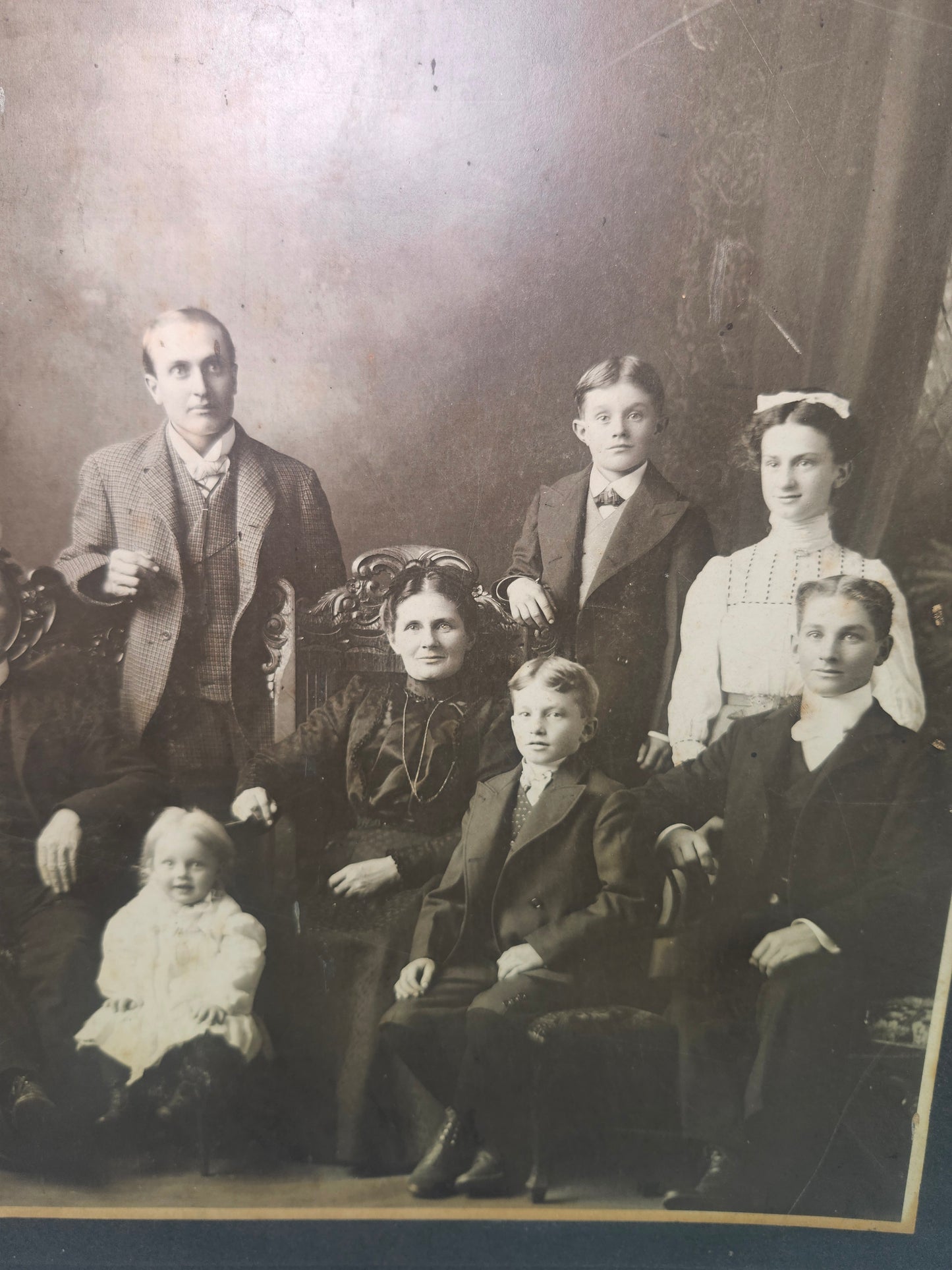 XXL Victorian Era Family Portrait *almost 2 feet tall