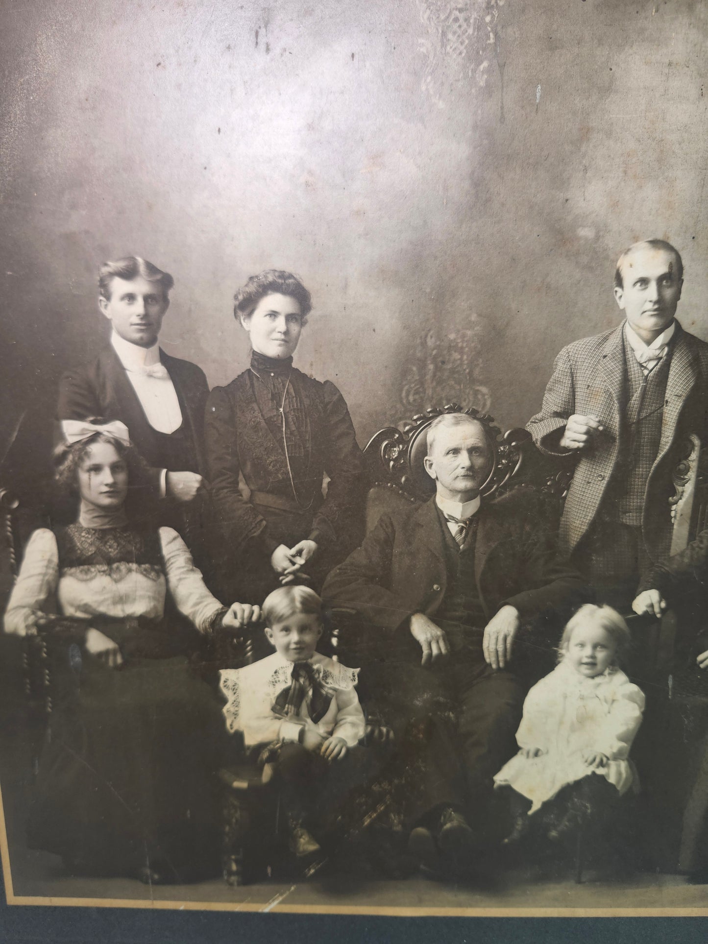 XXL Victorian Era Family Portrait *almost 2 feet tall