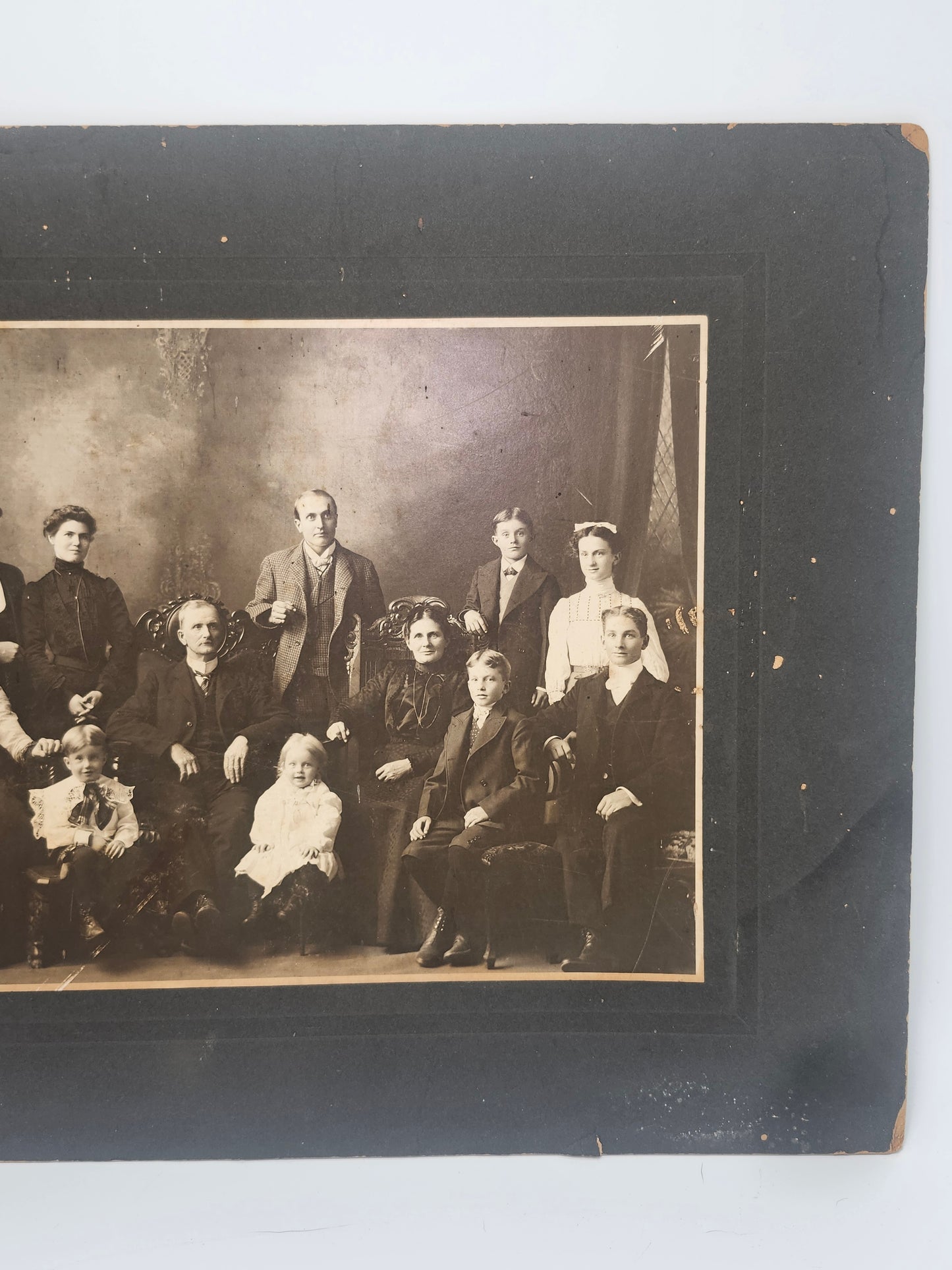 XXL Victorian Era Family Portrait *almost 2 feet tall