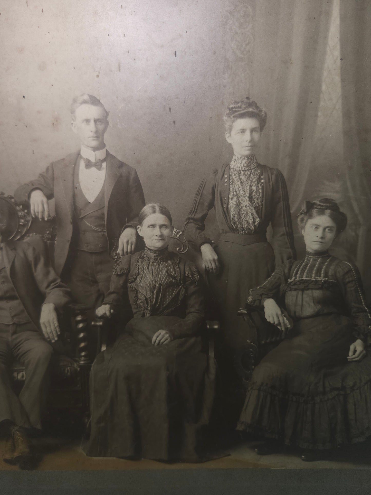 XXL Victorian Era Family Portrait *almost 2 feet tall