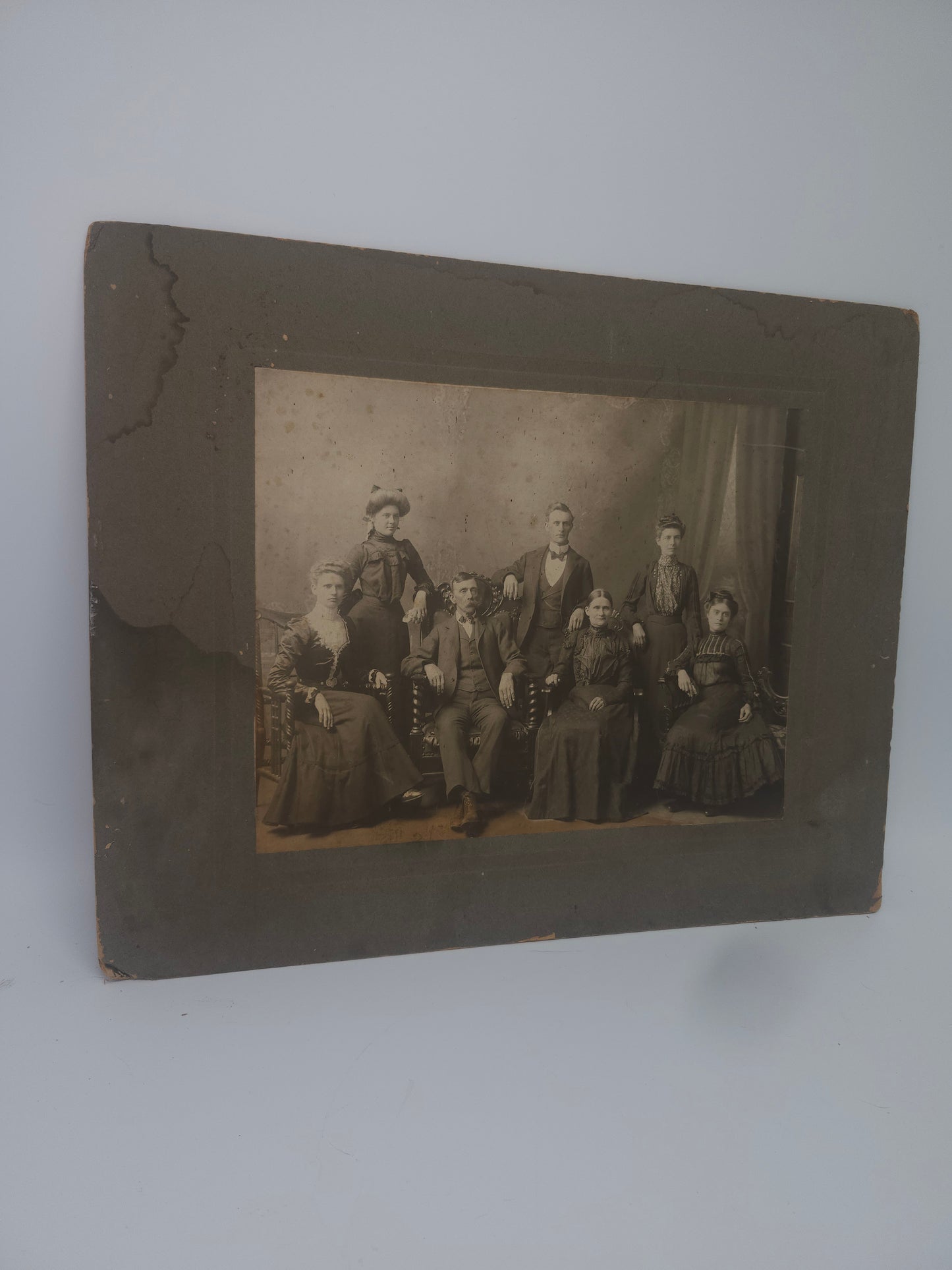 XXL Victorian Era Family Portrait *almost 2 feet tall