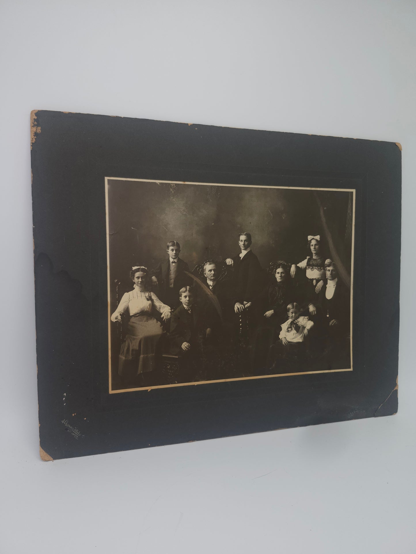 XXL Victorian Era Family Portrait *almost 2 feet tall