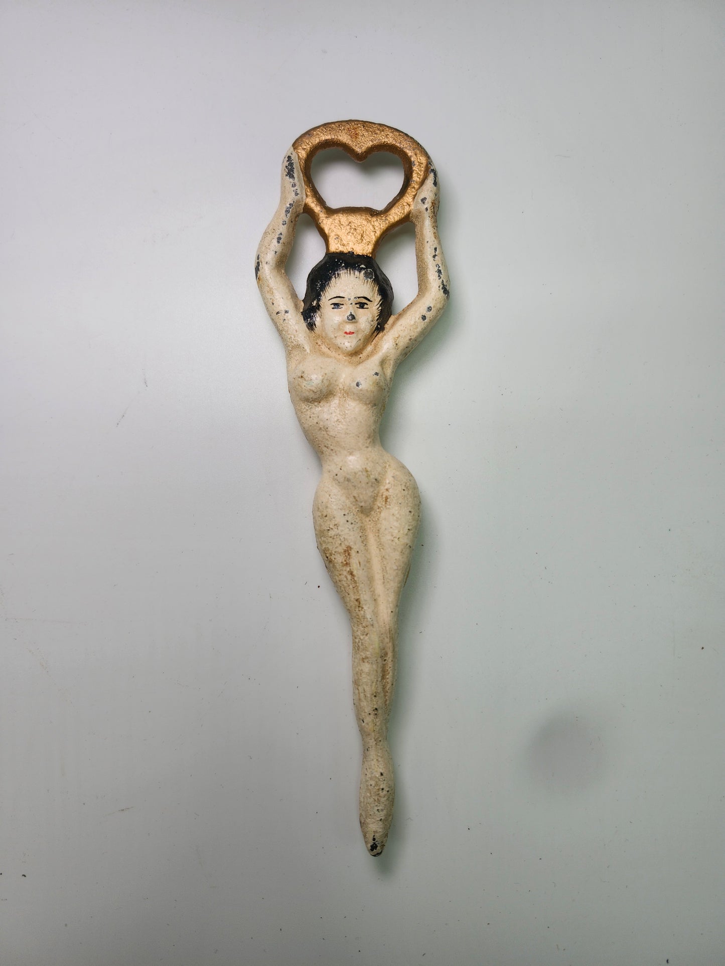 1920s Art Deco Nude Flapper Cast Iron Bottle Opener