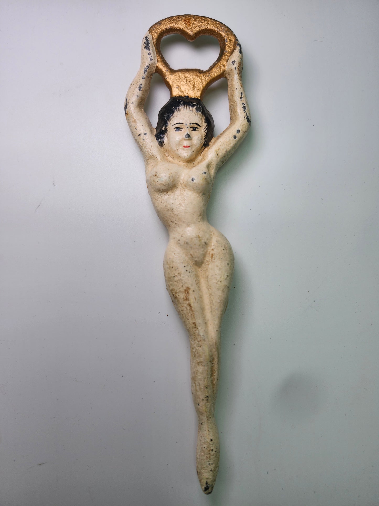 1920s Art Deco Nude Flapper Cast Iron Bottle Opener