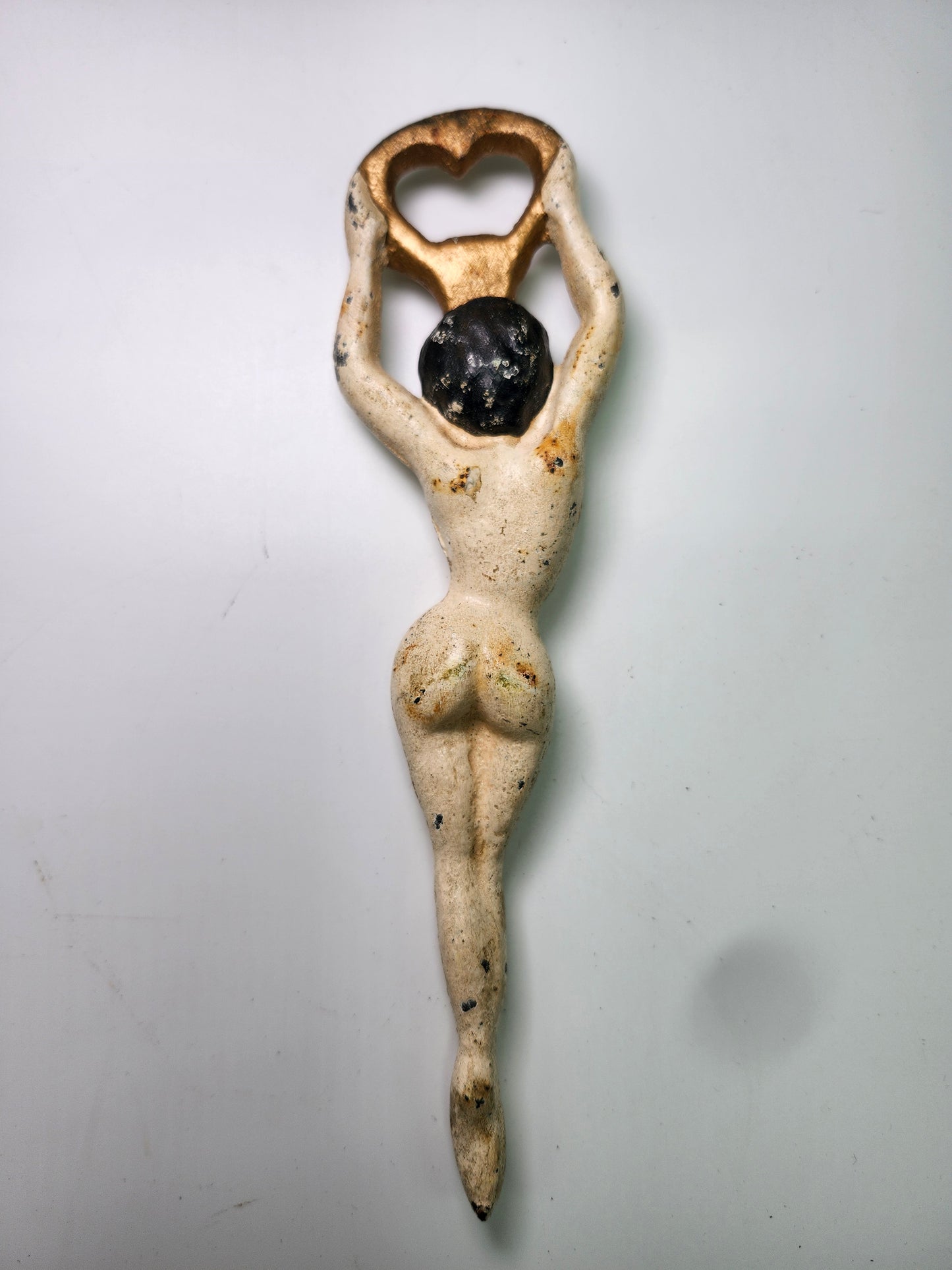 1920s Art Deco Nude Flapper Cast Iron Bottle Opener