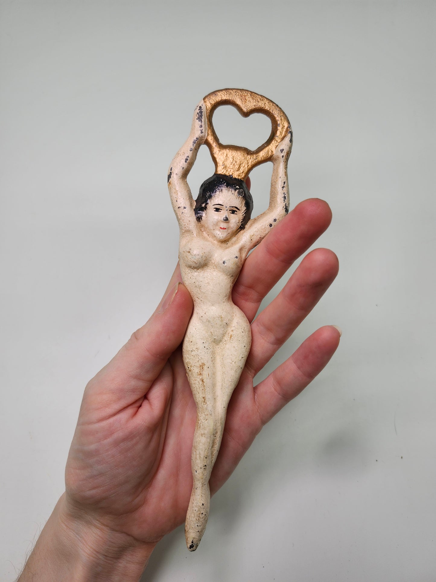 1920s Art Deco Nude Flapper Cast Iron Bottle Opener