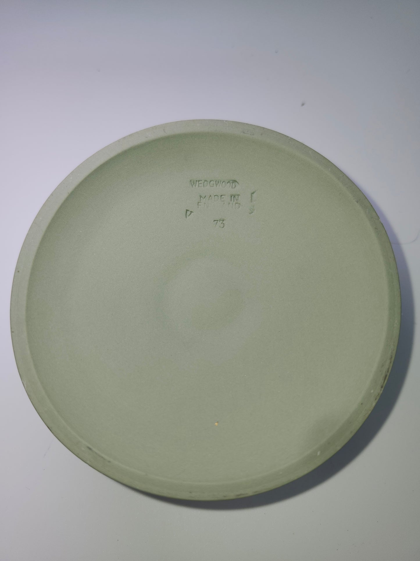 Vintage Wedgewood Jasperware Jade Green Candle Holder