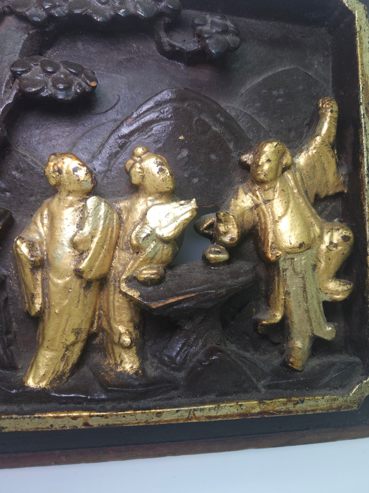 *1800s* Wooden Relief Carving Gilded Wall Art