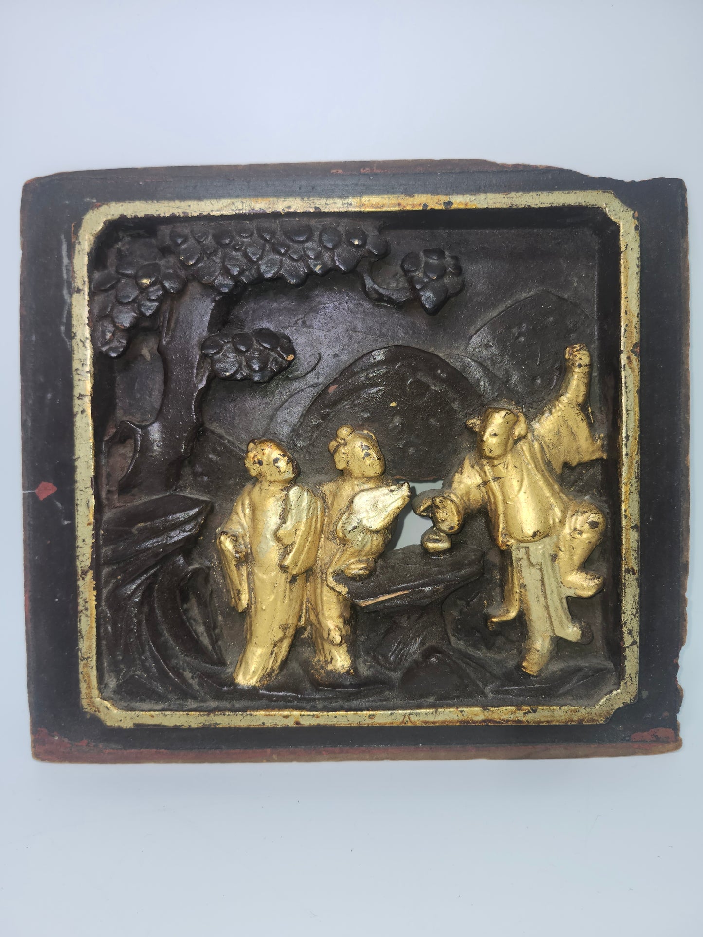 *1800s* Wooden Relief Carving Gilded Wall Art