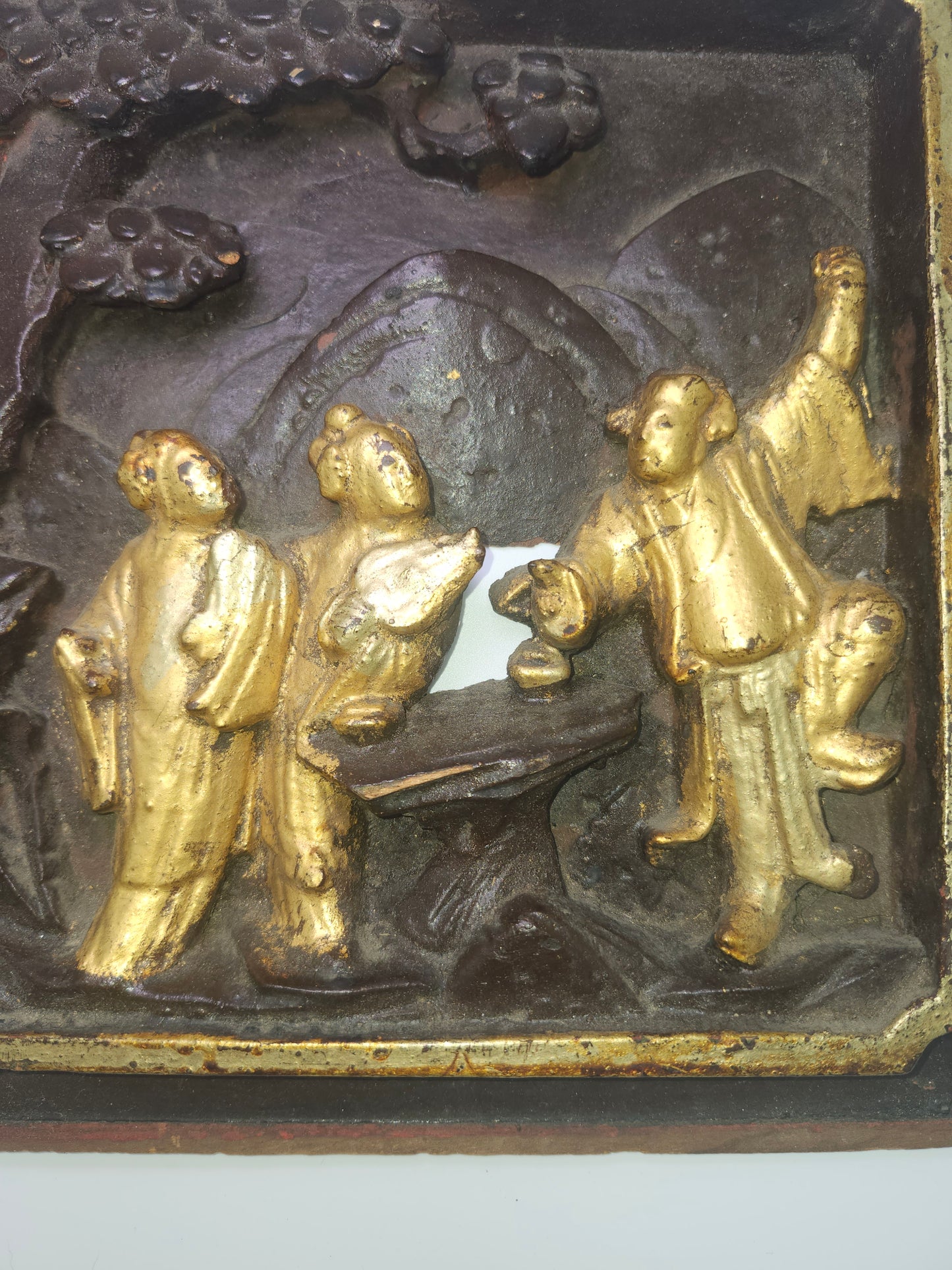 *1800s* Wooden Relief Carving Gilded Wall Art
