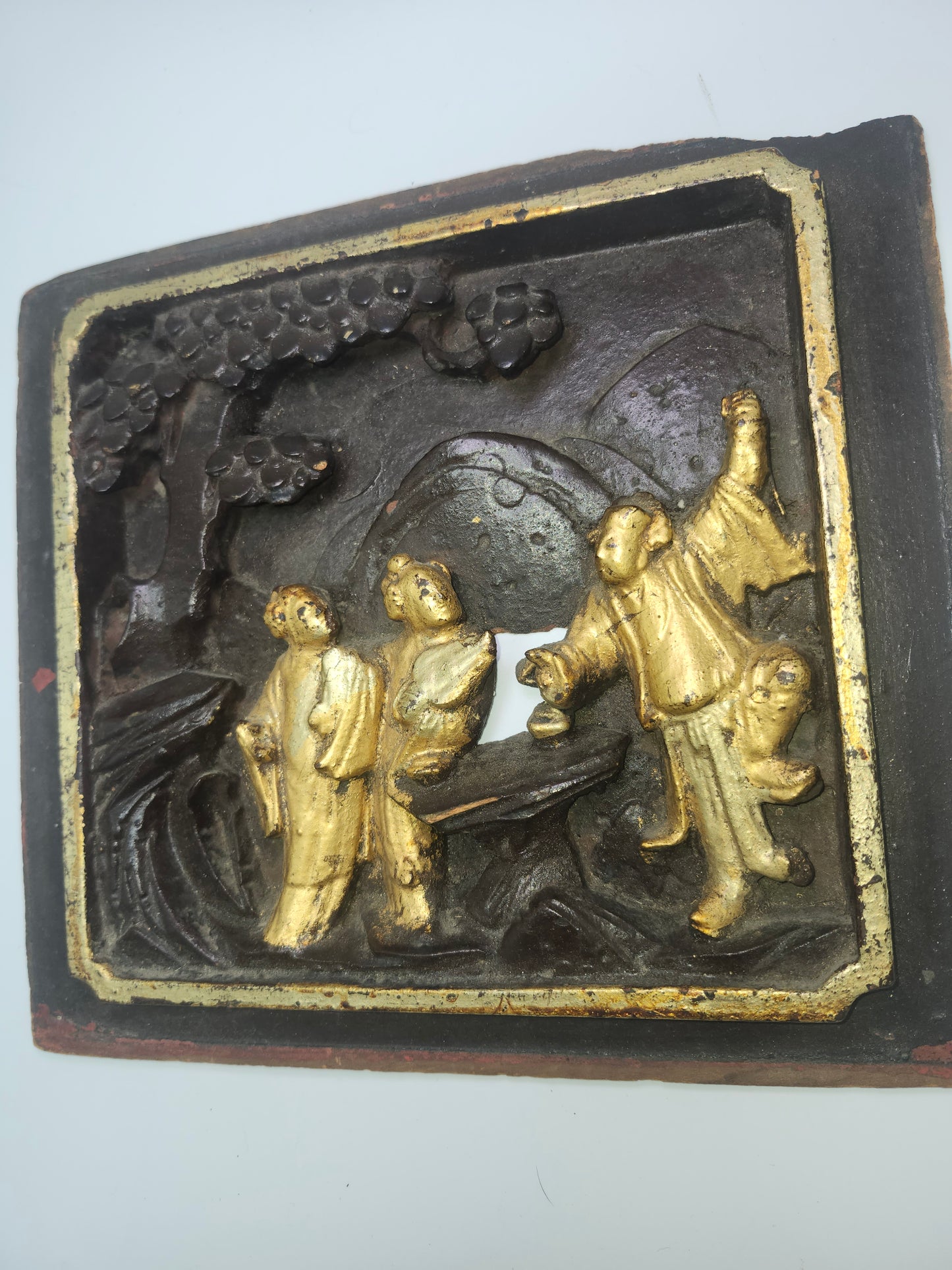 *1800s* Wooden Relief Carving Gilded Wall Art