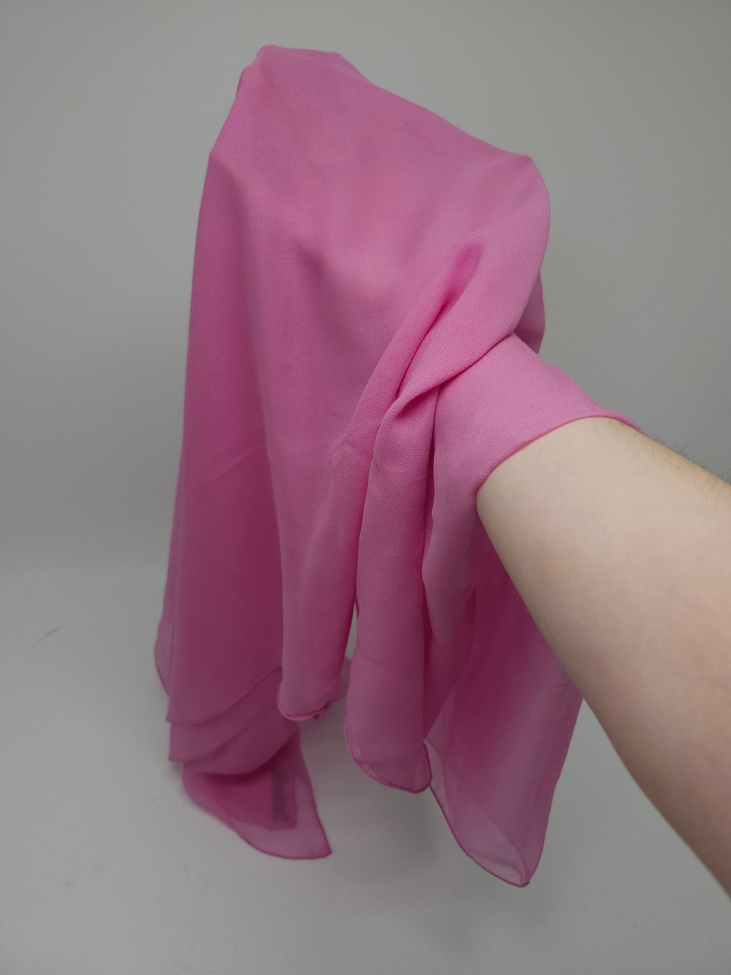 *Christian Dior* Vintage Pink Silk XXL Scarf