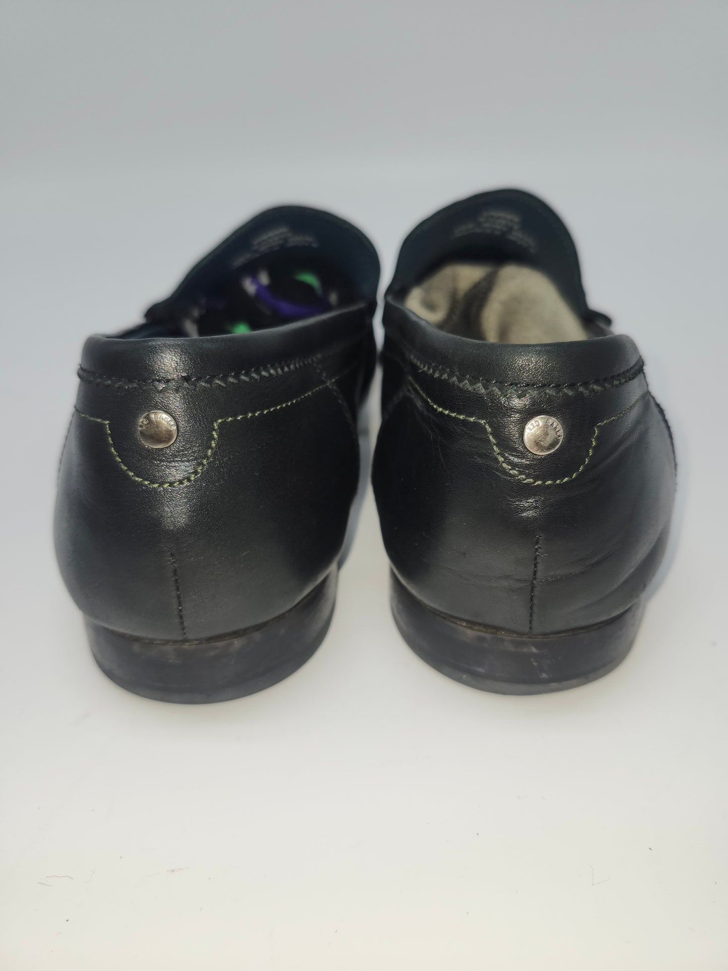 *Ted Baker* London Black Leather Loafers Women's 9