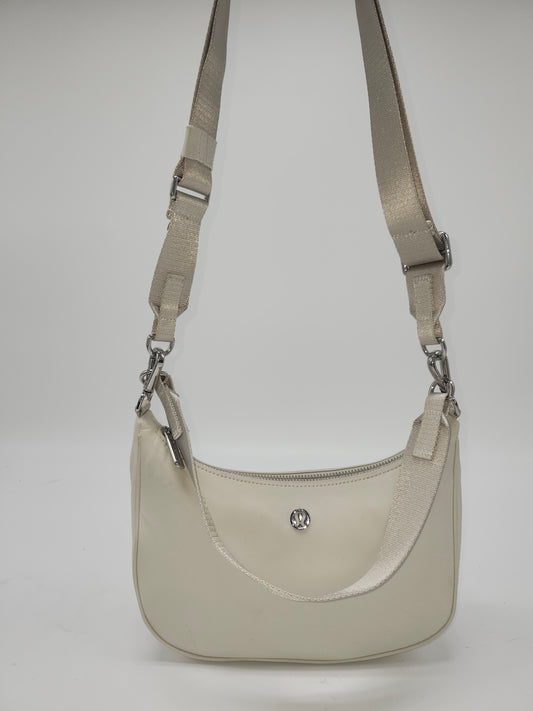 *Lululemon* "City Essentials" Small Shoulder Bag in Bone White