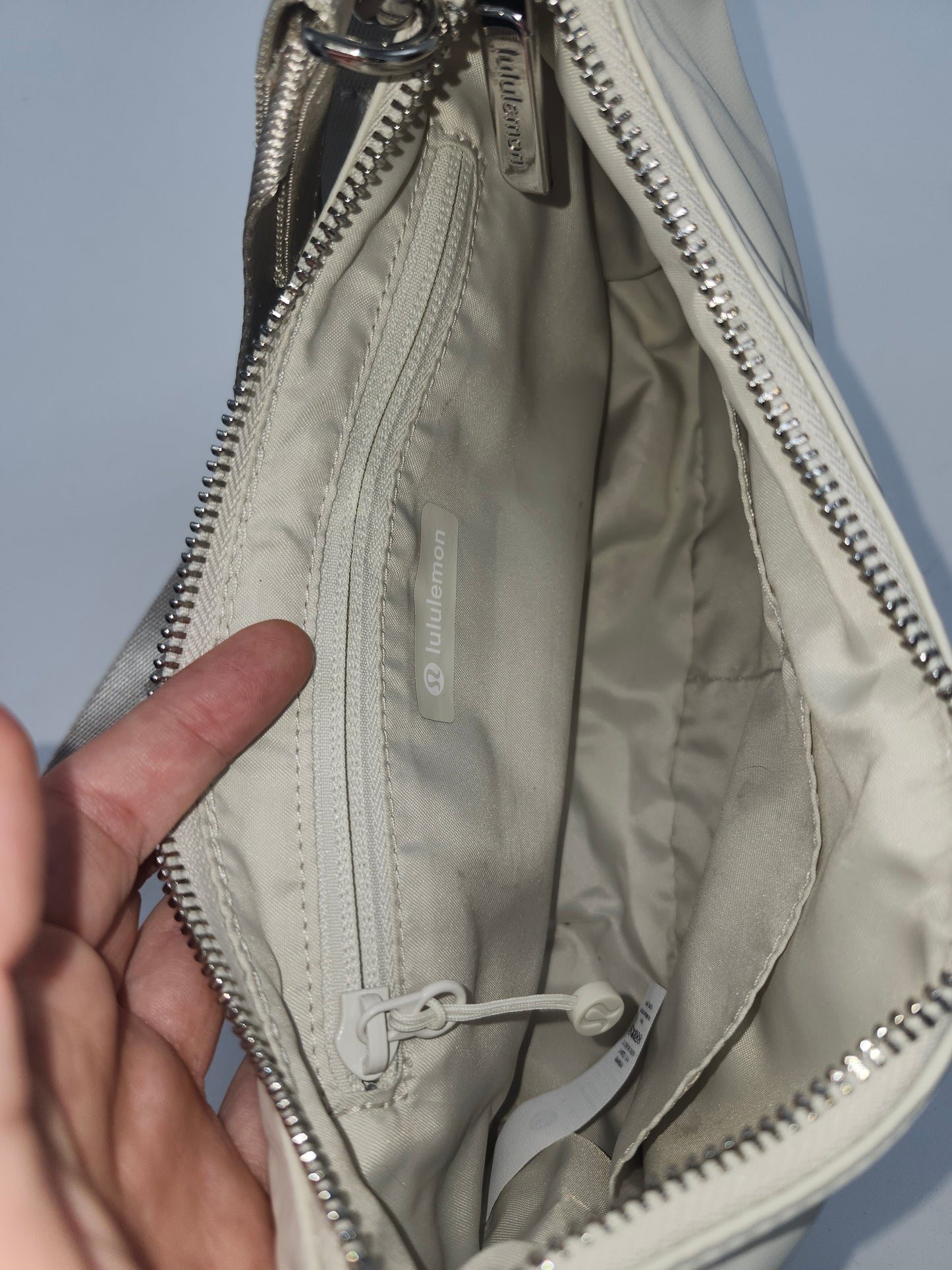 *Lululemon* "City Essentials" Small Shoulder Bag in Bone White