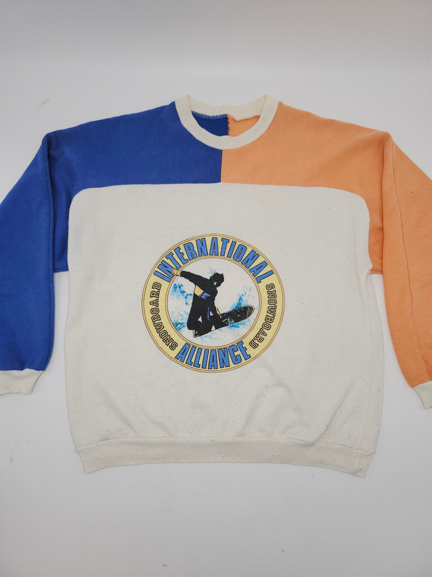 *Vintage* 1980s "International Snowboarding Alliance"  Two-Toned Crewneck Sweater