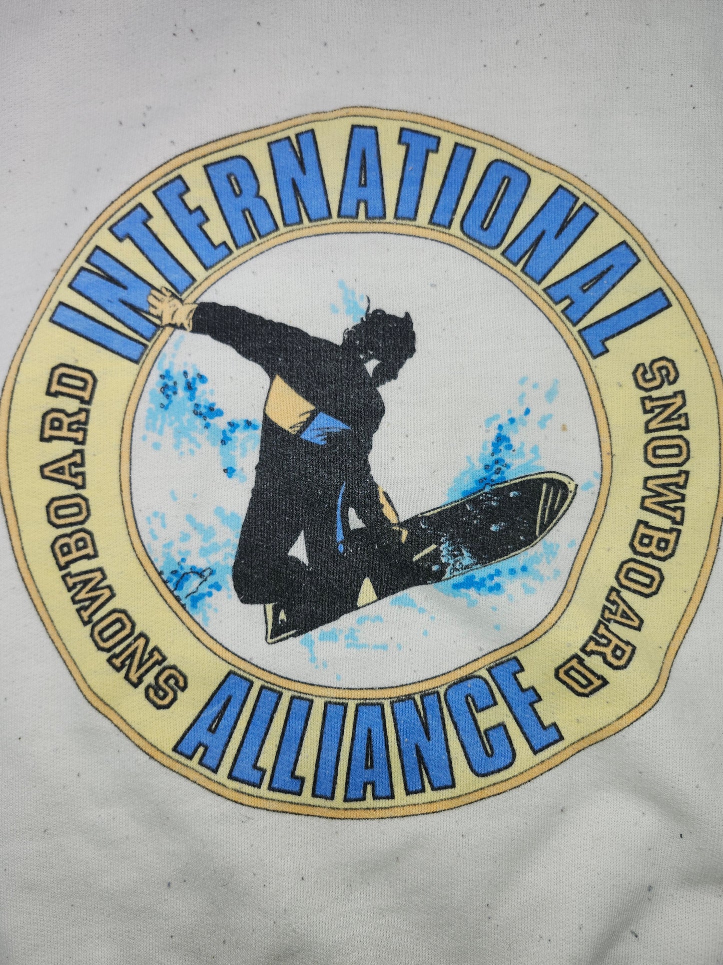 *Vintage* 1980s "International Snowboarding Alliance"  Two-Toned Crewneck Sweater