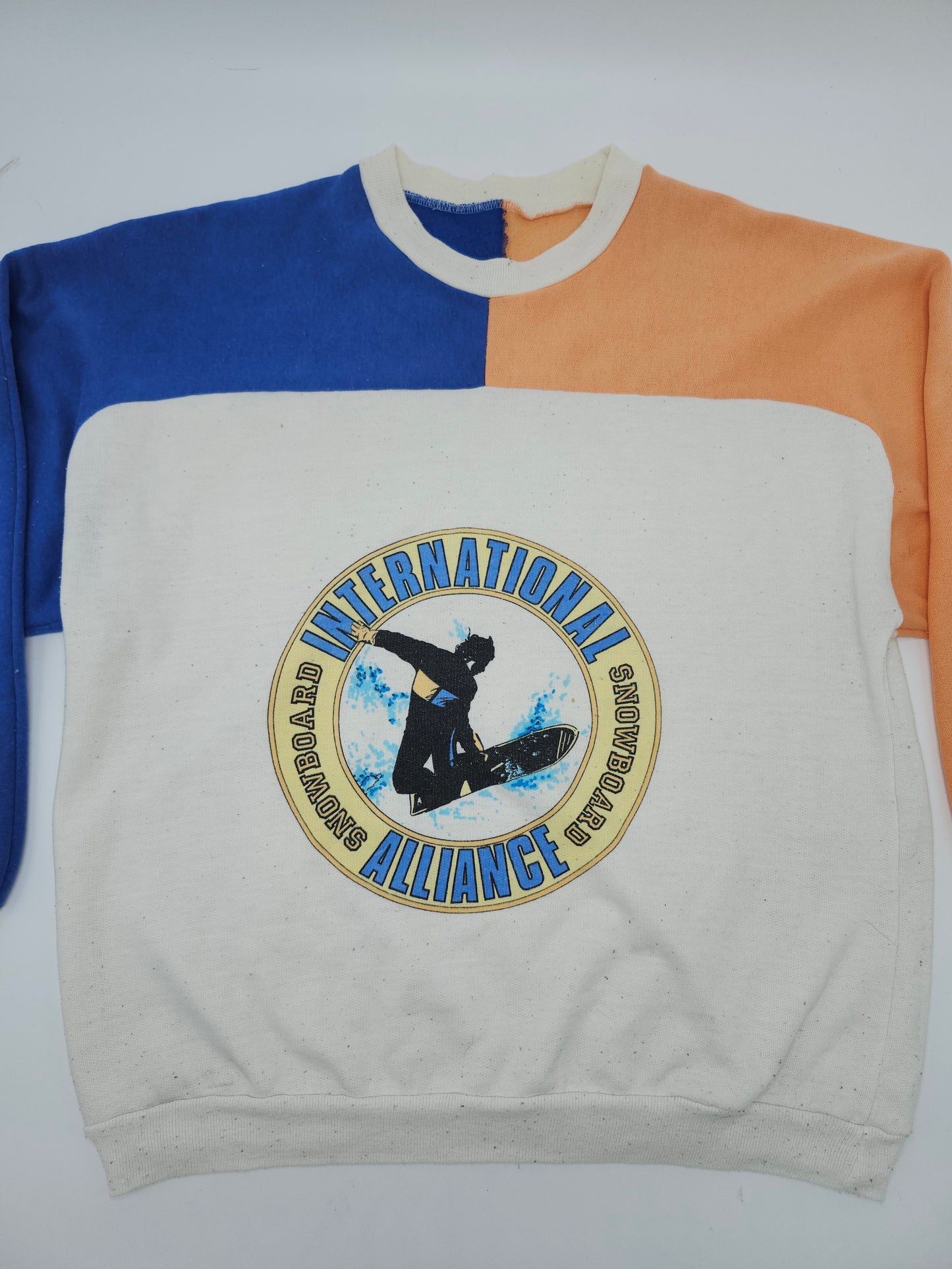 *Vintage* 1980s "International Snowboarding Alliance"  Two-Toned Crewneck Sweater
