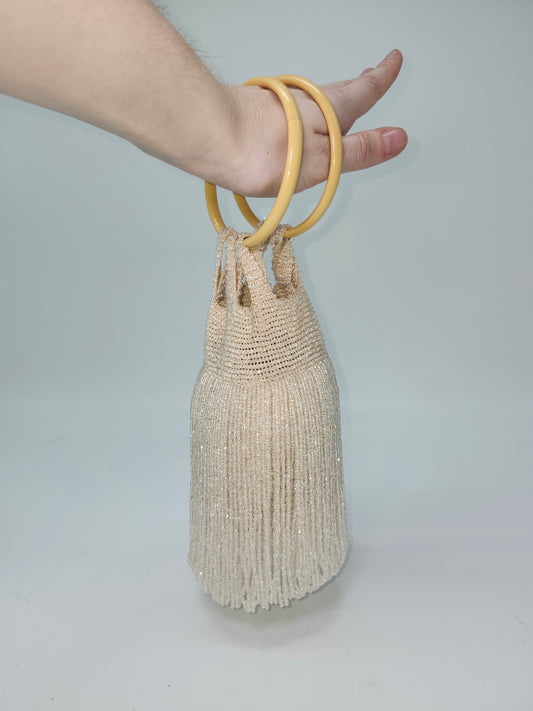 *Art Deco* 1920s Flapper Beaded Dance Clutch / Wristlet