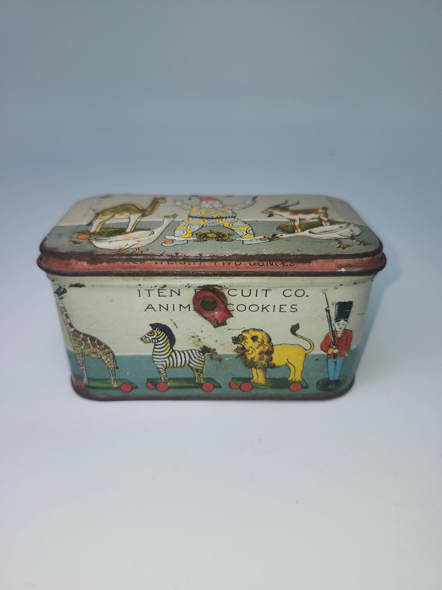 Antique 1900's Animal Crackers Biscuit Tin