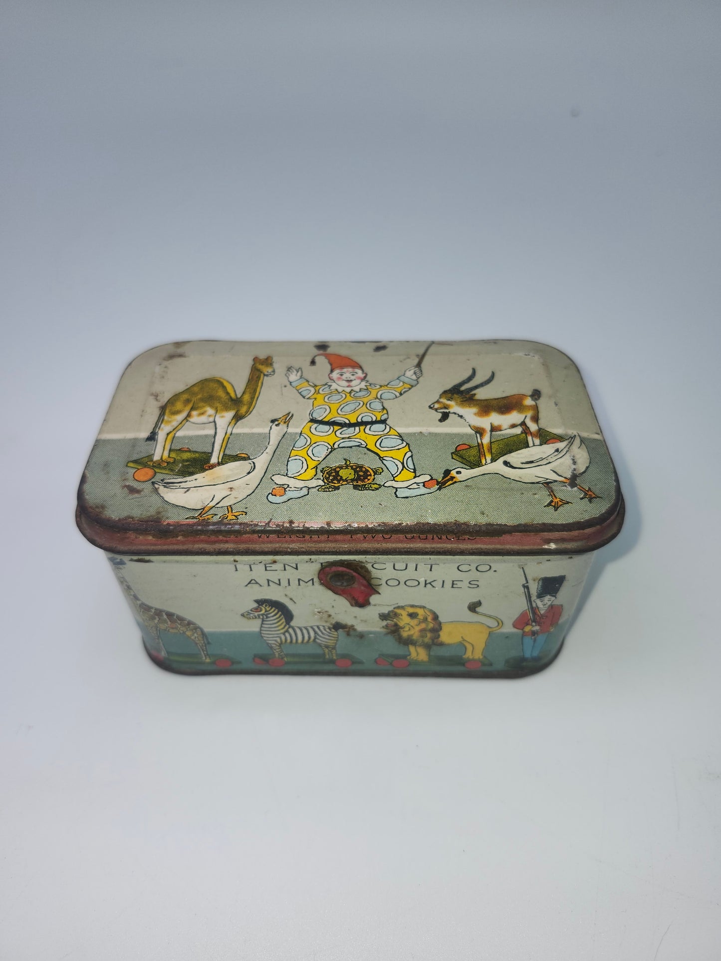 Antique 1900's Animal Crackers Biscuit Tin