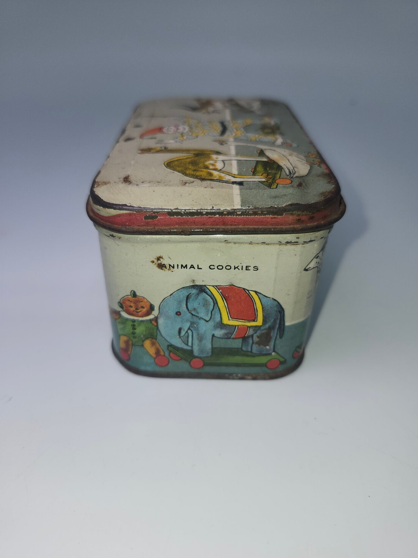 Antique 1900's Animal Crackers Biscuit Tin