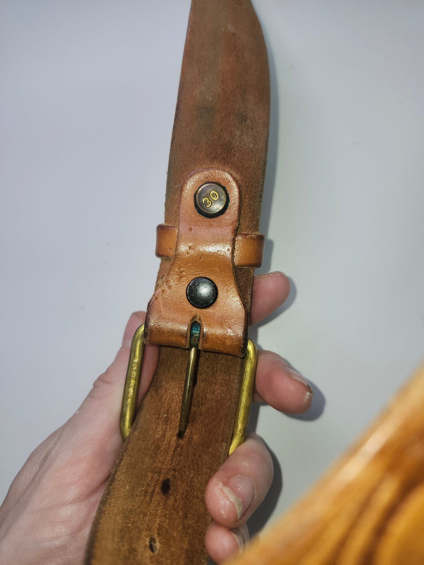 1970s Disneyland Pendleton Exhibition Tooled Leather Belt Size 30