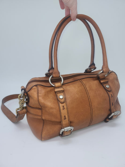 Fossil "Maddox" Chestnut Brown Leather Purse
