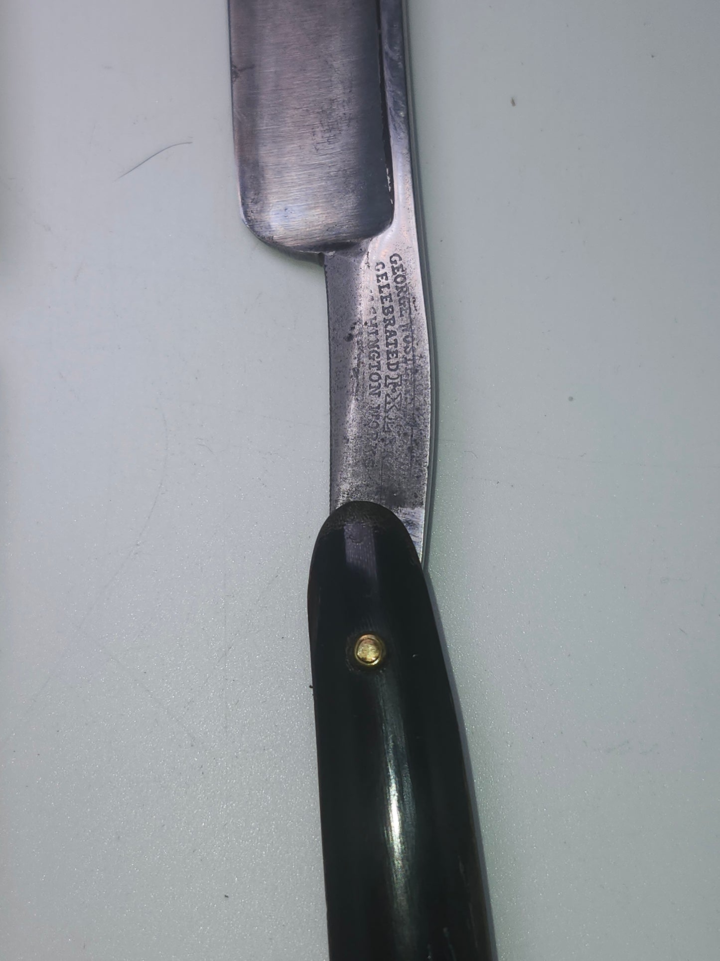 ~Antique~ 1880s Straight Razor with Case