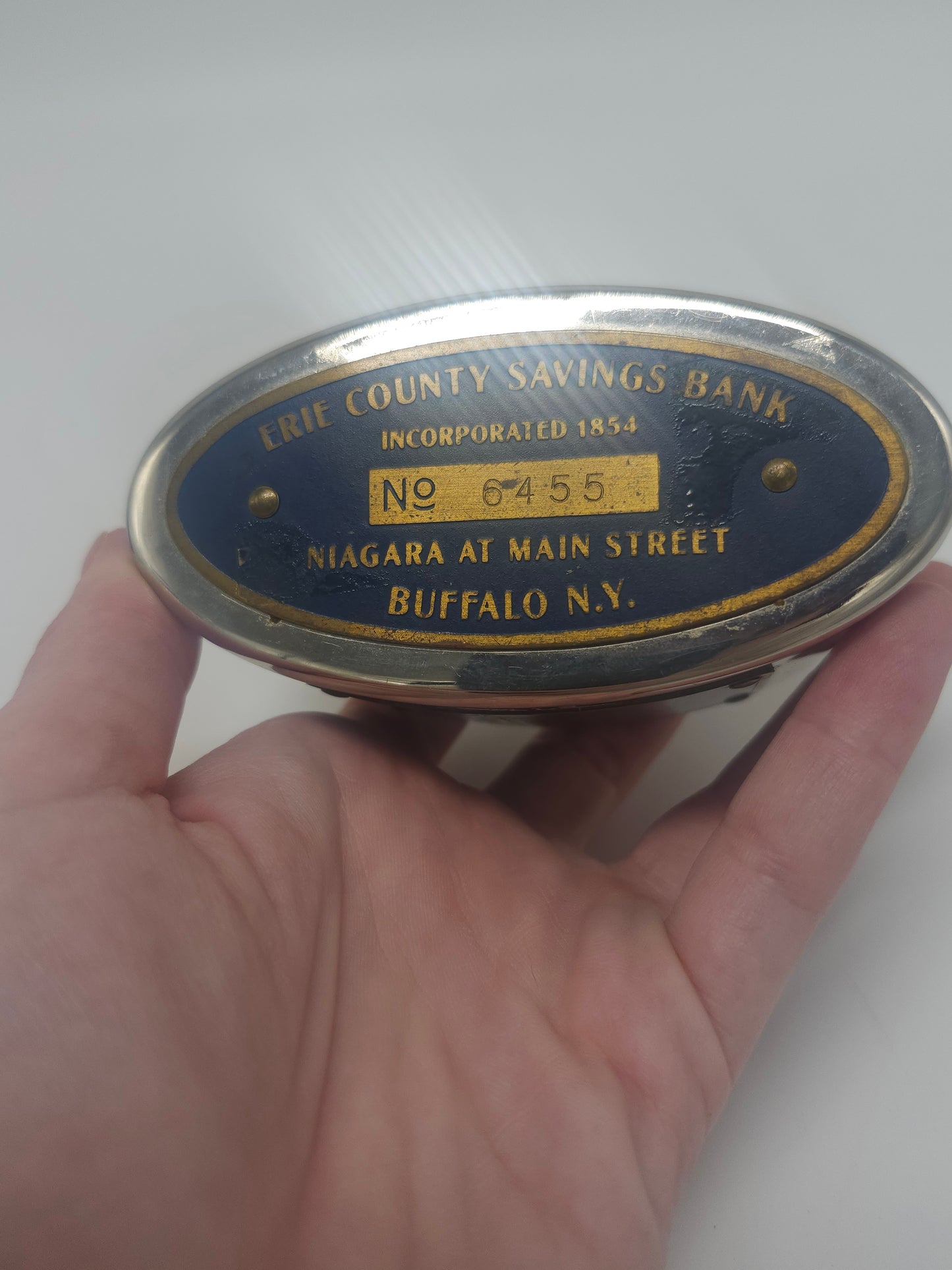 Vintage Erie County Savings Coin Bank