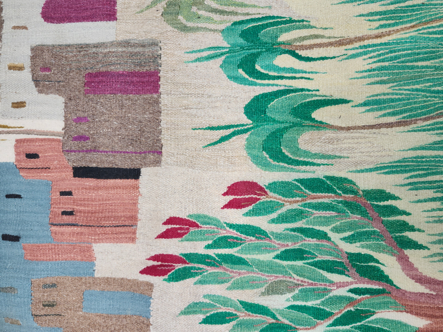 Vintage Egyptian Harrania Tapestry Rug