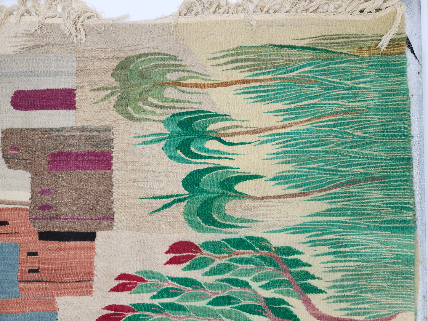 Vintage Egyptian Harrania Tapestry Rug