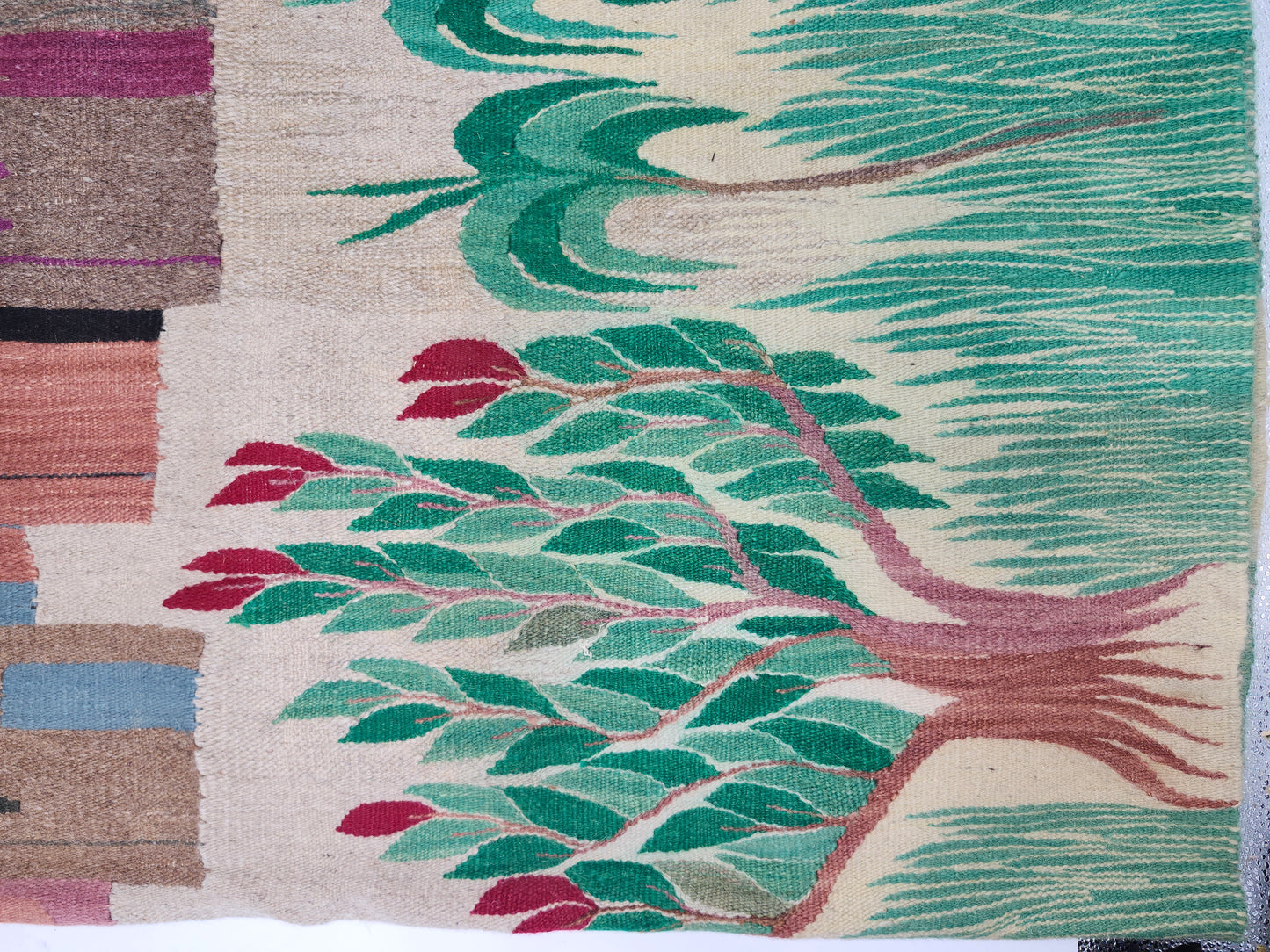 Vintage Egyptian Harrania Tapestry Rug