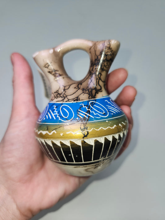 Navajo Horsehair Pottery by Carol Benally
