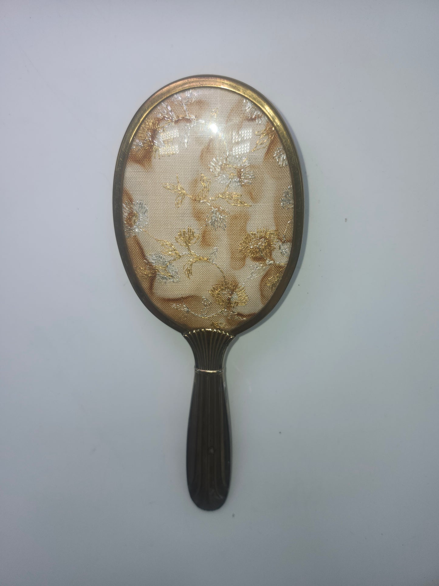 Brass Hollywood Regency 1950's Hair Brush