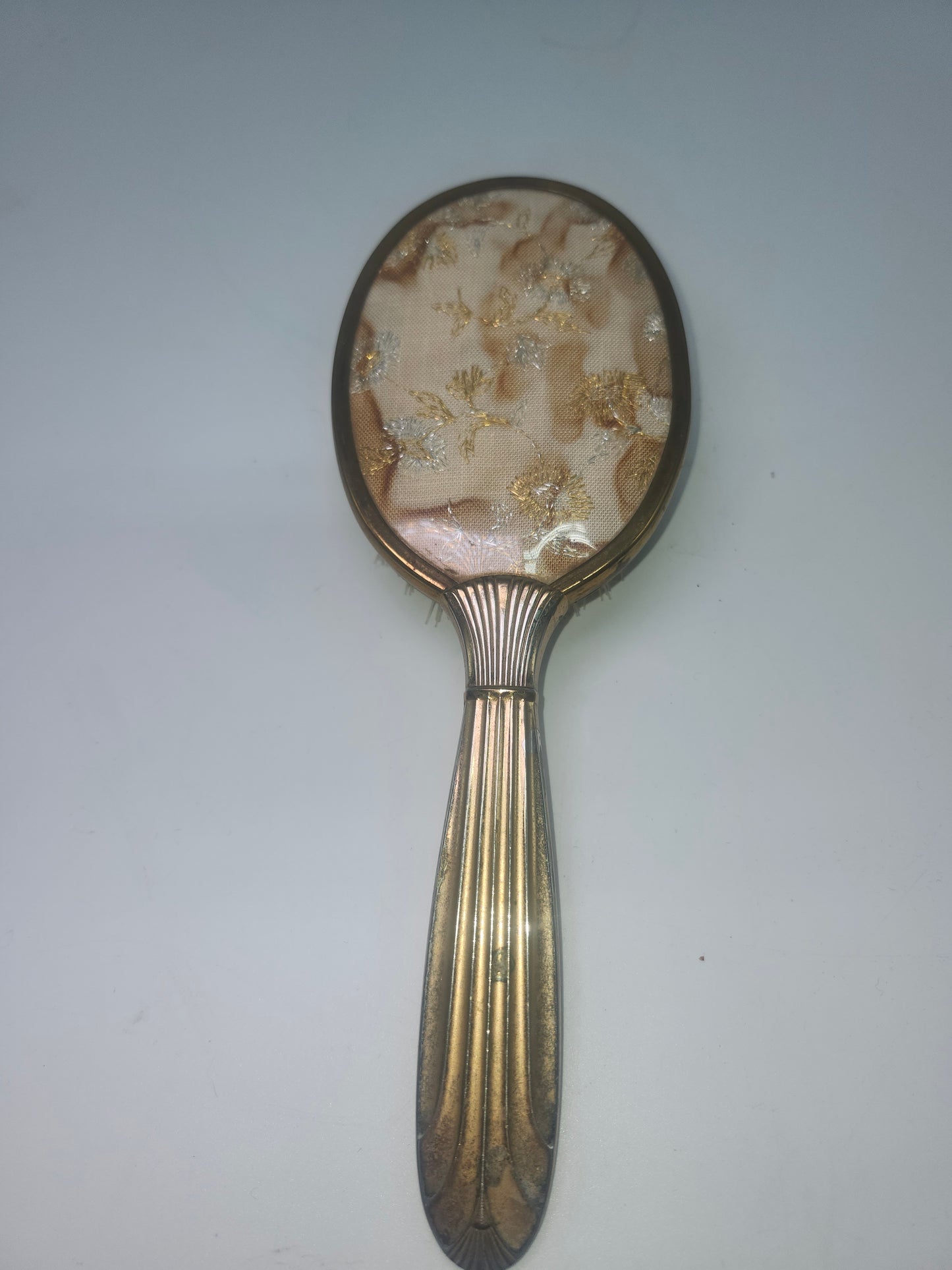 Brass Hollywood Regency 1950's Hair Brush