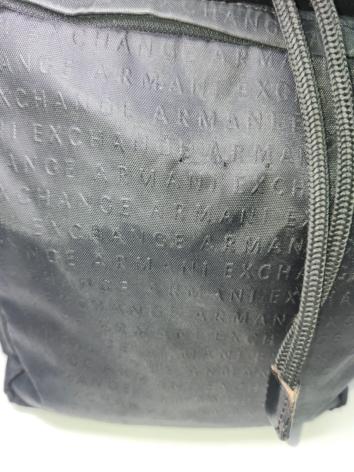 -Armani Exchange- Jacquard Logo Backpack in Black