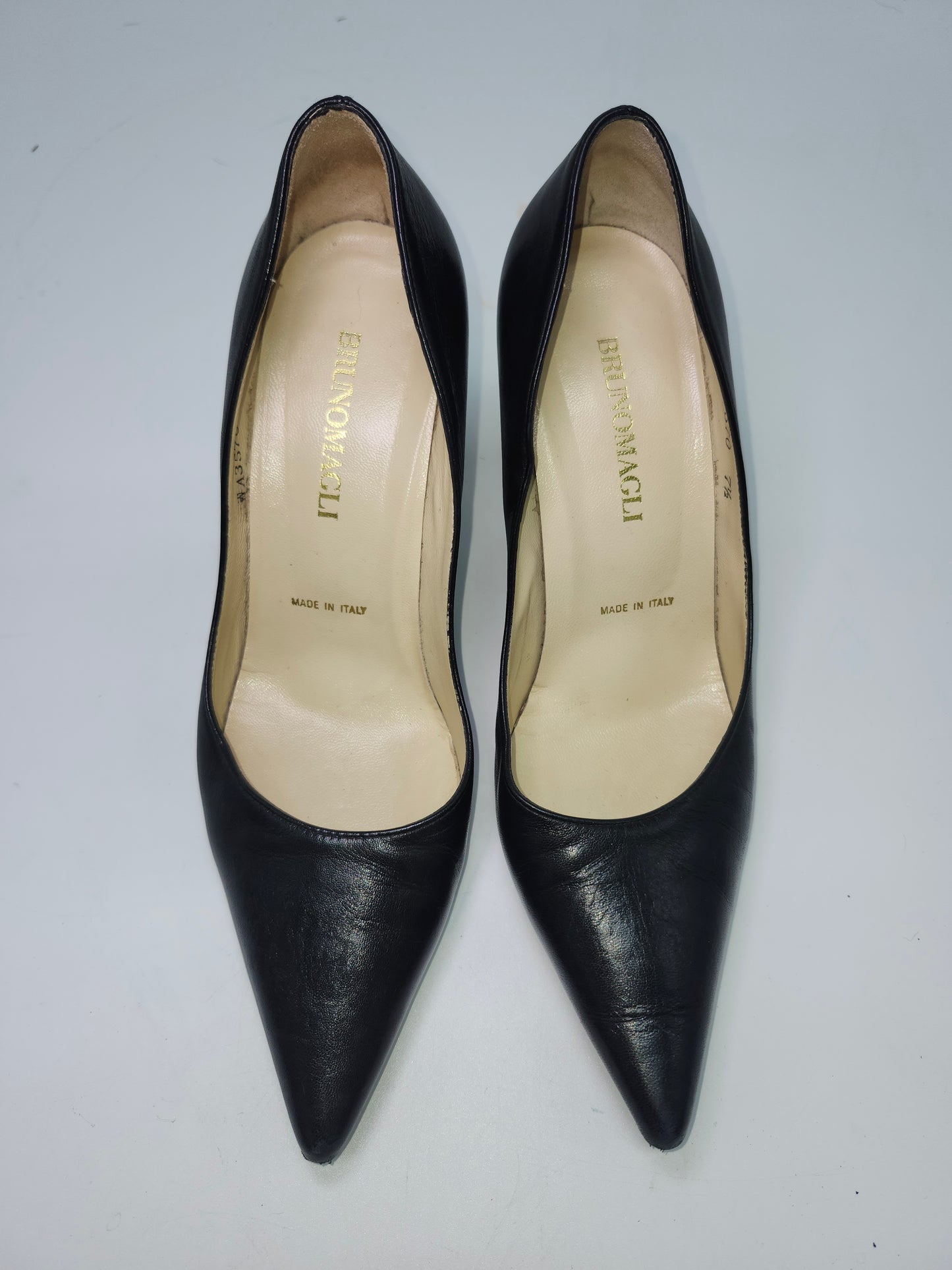 Bruno Magli Black Leather Pumps Size 7.5