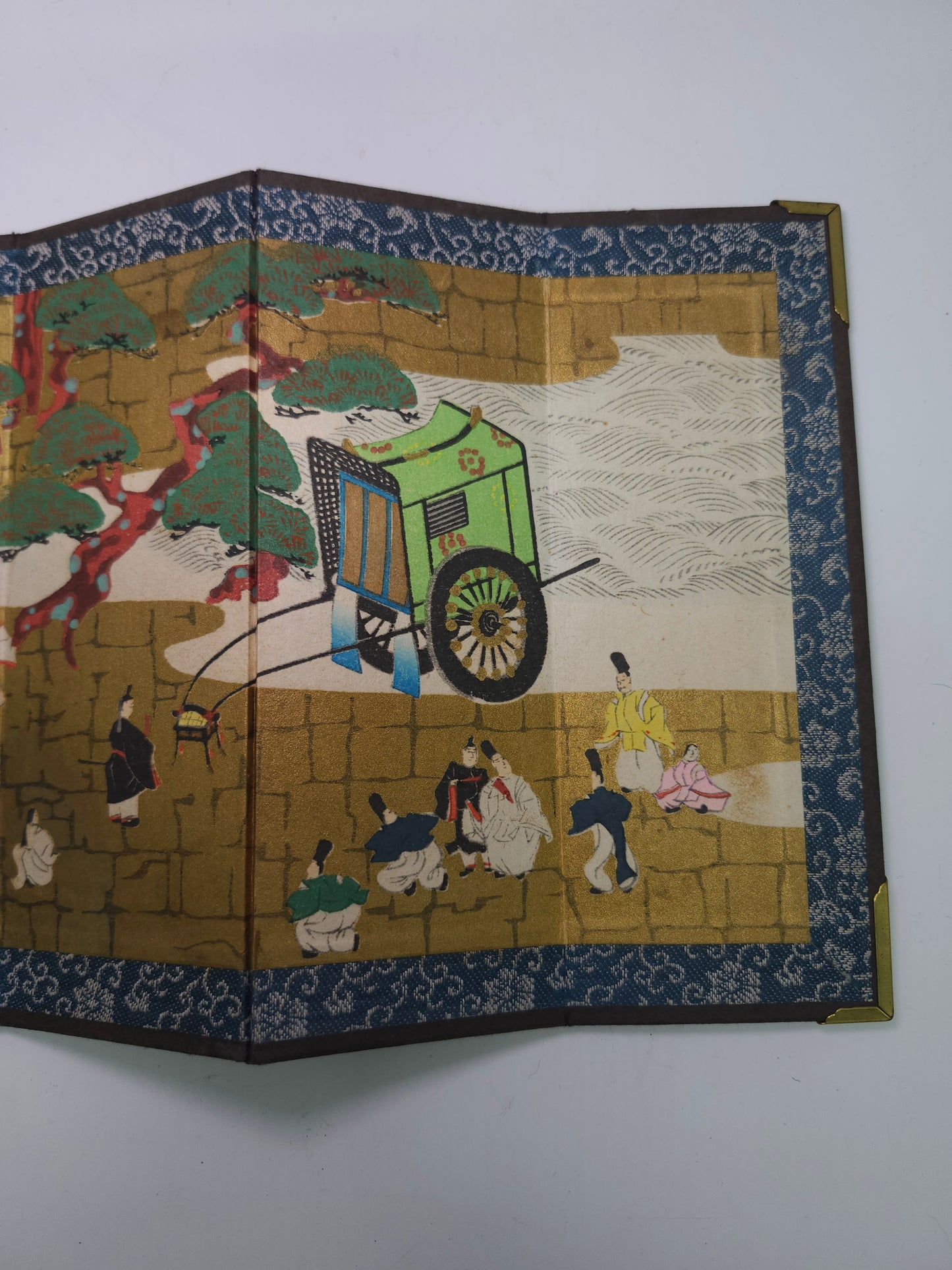 Vintage Japanese Hand Painted Mini Silk Screen