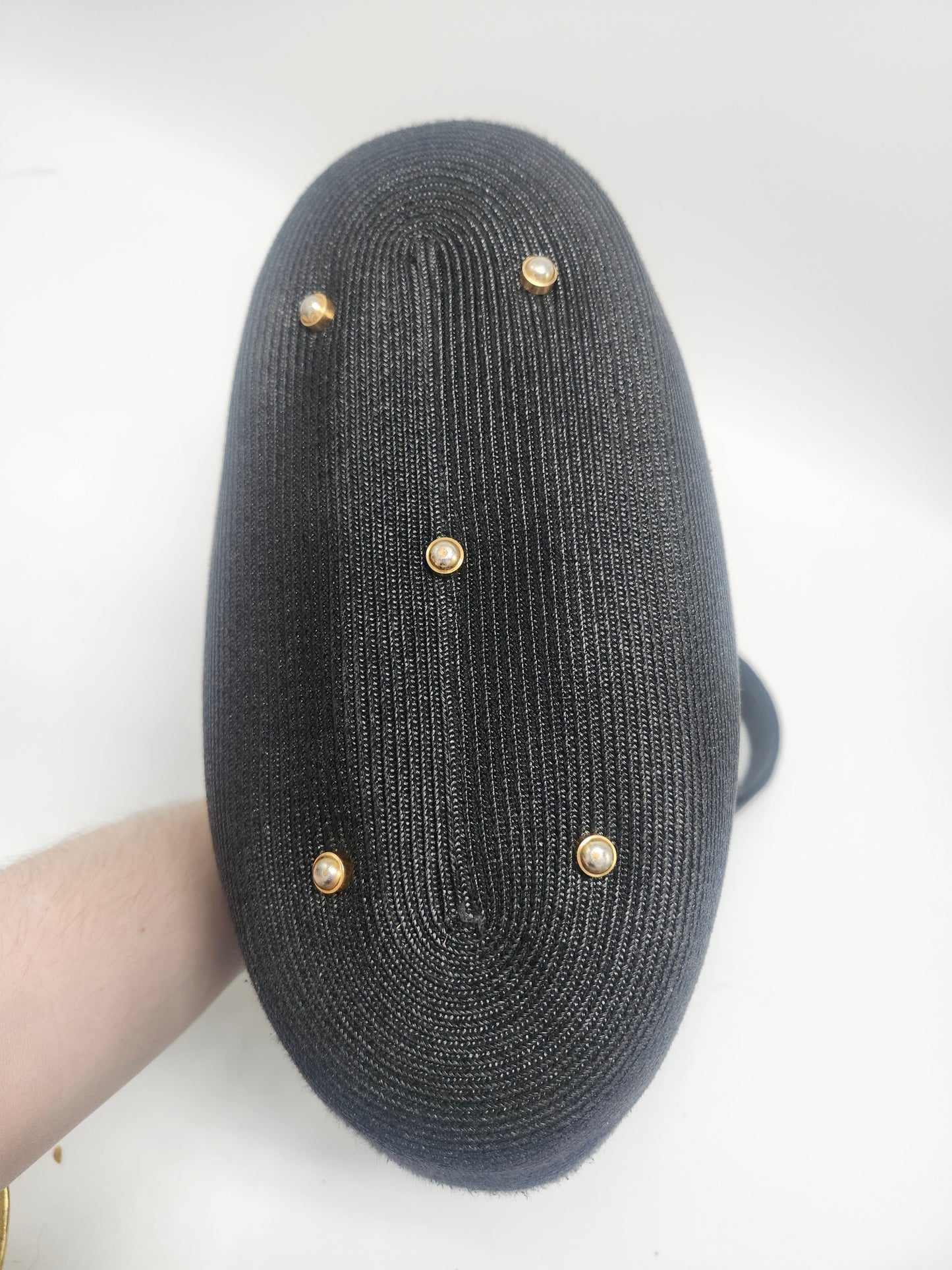 Eric Javitz "Raffia" Black Woven Summer Tote Bag