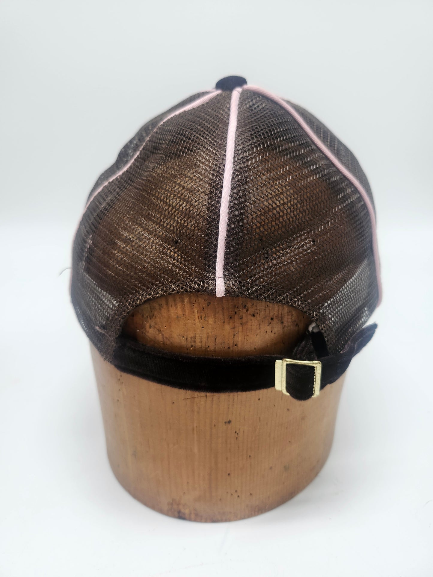 Juicy Couture Y2K Velour Pink & Brown Trucker Hat