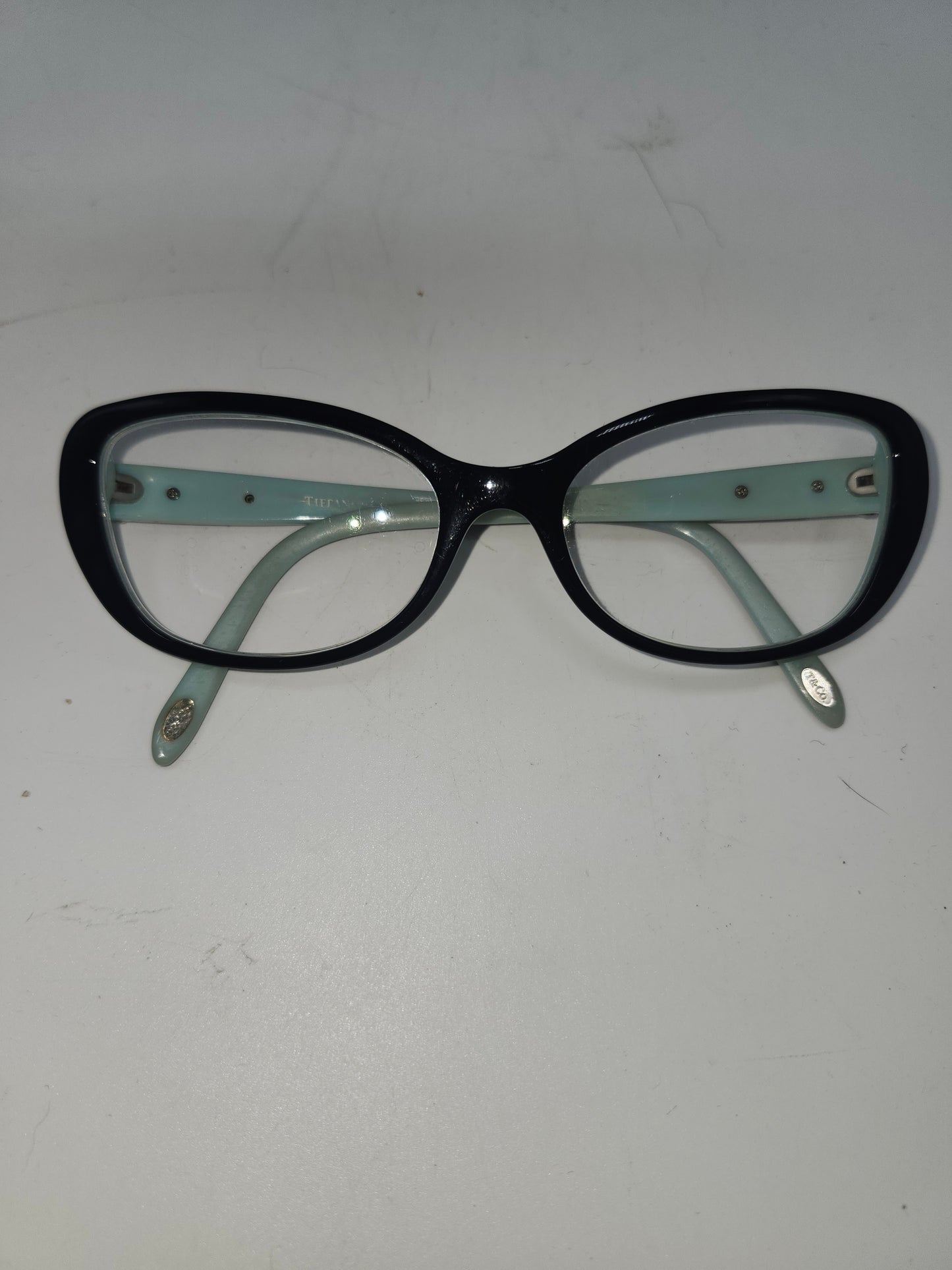 *Tiffany & Co* Eye Glasses Tiffany Blue & Black with Silver Hardware & Case