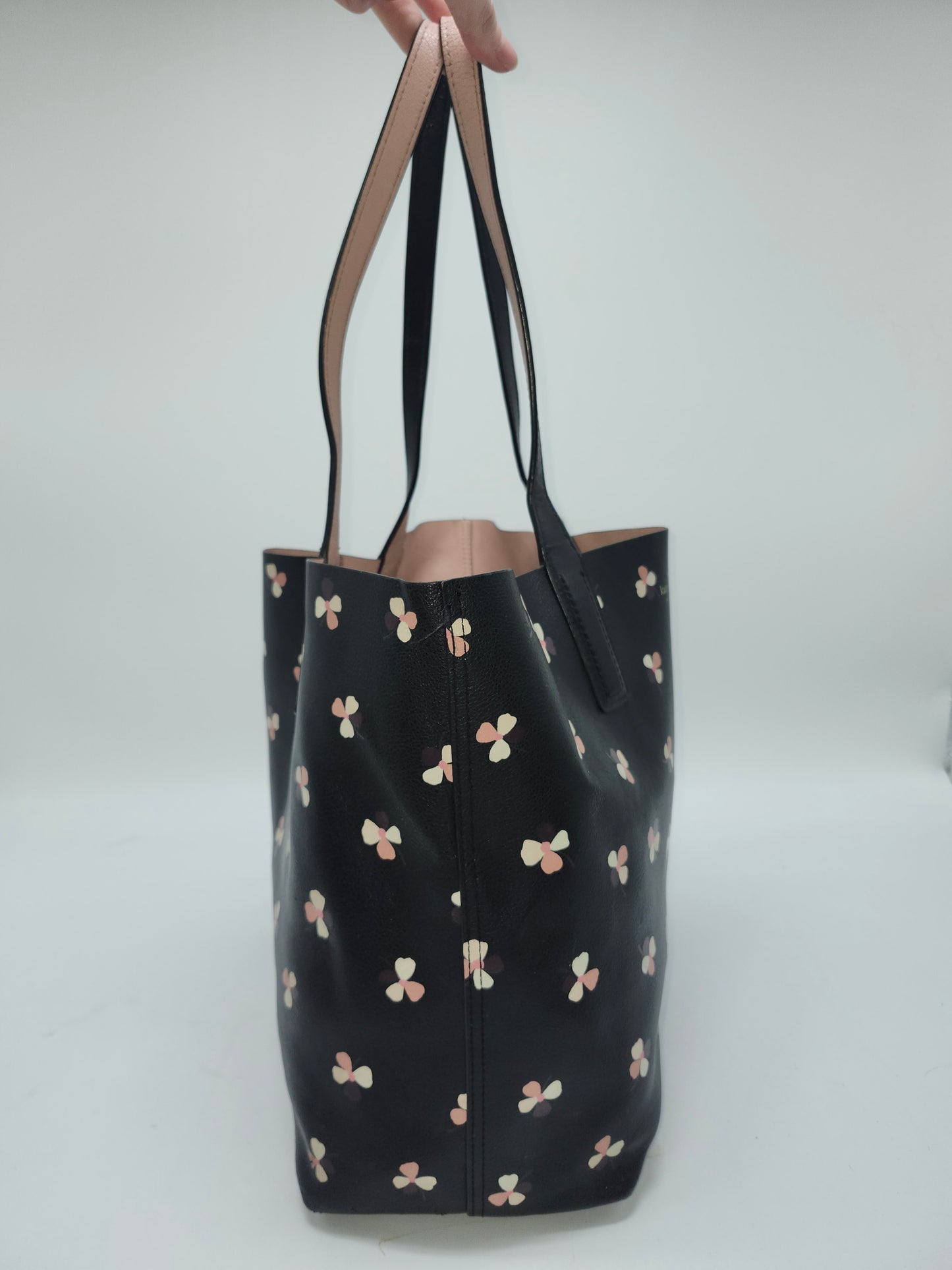 *Kate Spade* Floral Large Reversible Tote in Double-Faced Leather