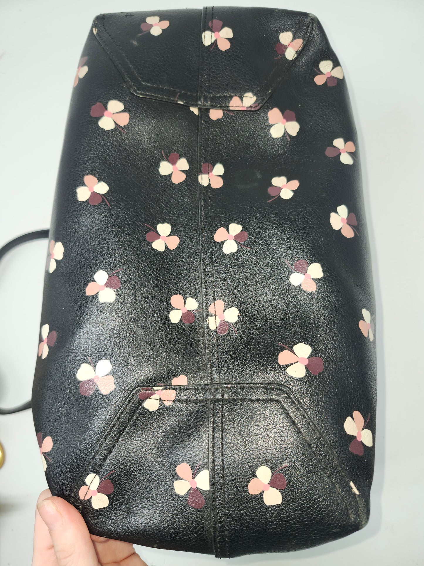 *Kate Spade* Floral Large Reversible Tote in Double-Faced Leather