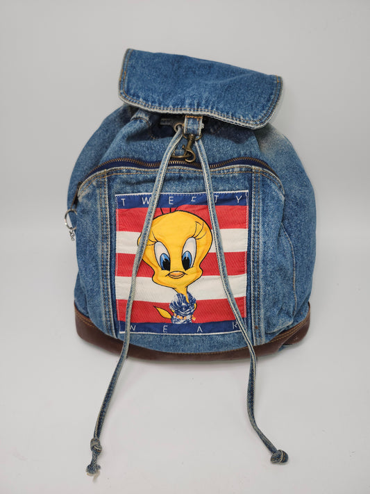 *Looney Tunes* Tweety Bird Denim Backpack