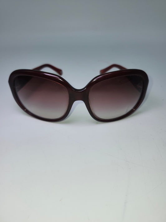 *Coach* Y2K "Heidi" Oversized Sunglasses in Burgundy