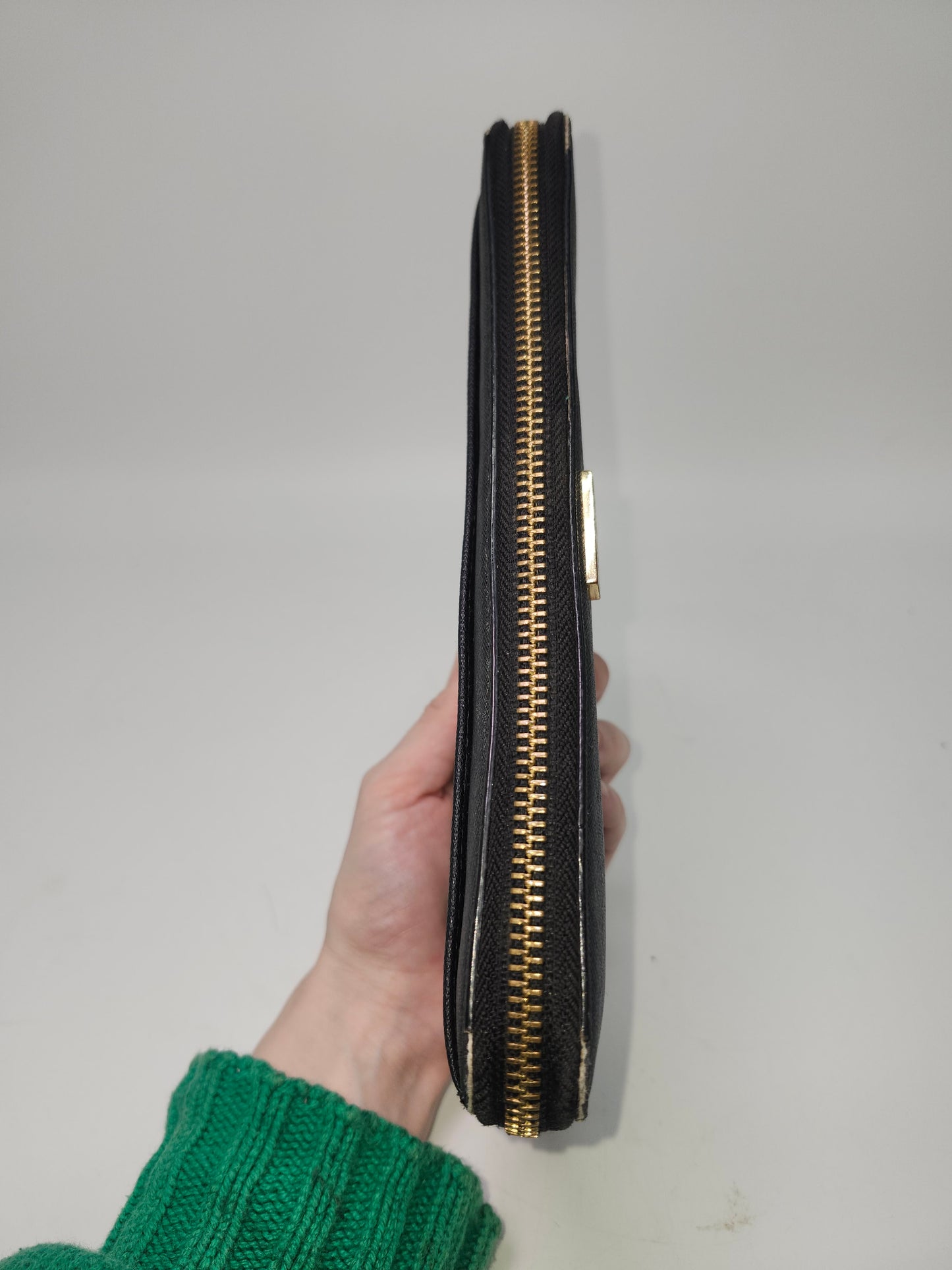 *Kate Spade* "Laurel Way" Leather Zip-Around Wallet in Black