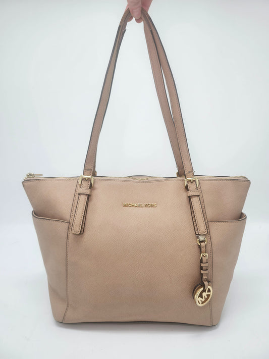 -Michael Kors- "Jet Set" Tote in Saffiano Leather
