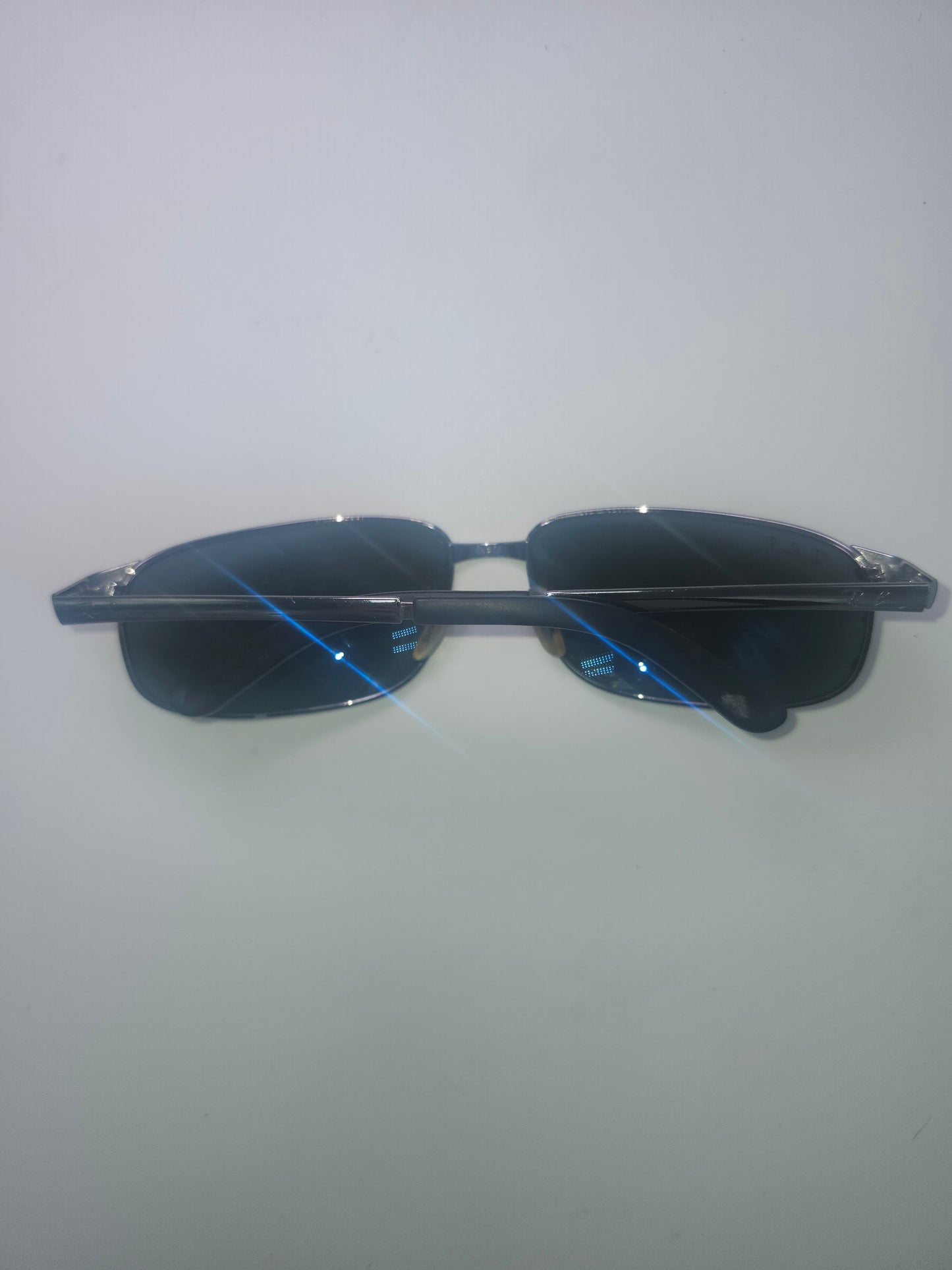 Ray Bans RB 3247 Polarized Oval Sunglasses in Gunmetal finish